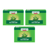 NATURES ESSENCE Hydrating Aloe Vera Soap | Soap For Bath, 225Gm, Pack Of 3