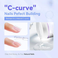 Bolt Bee Professional Builder Gel for Nails - 15ml Nail Extension Gel, Strong UV/LED Soak Off for Nail Sculpting, Durable Nail Enhancement for Salon & Home Use (Clear)