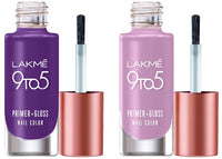 Lakmé 9To5 Primer + Glossy Finish Nail Colour 6 ml & 9 To 5 Primer + Glossy Finish Nail Colour 6 ml Combo
