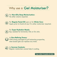 Nat Habit Anti-Acne Neem Aloevera Gel Moisturizer For Face | Helps Prevent Acne, Blemishes and Collagen Boost with Neem and Tea-tree Oil| Suitable for Dry Skin, Normal Skin and Sensitive Skin | Daily Use Moisturizer | 50g