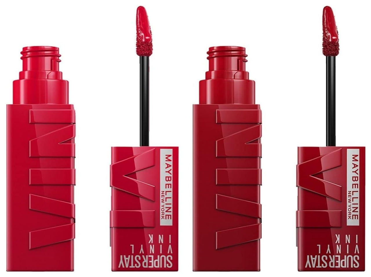 Maybelline Superstay Vinyl Ink Liquid High Glossy Lipstick, High Shine That Lasts For 16 Hrs, Enriched With Vitamin E & Aloe, Shade Lippy And Wicked, 4.2G Each (Combo Pack)