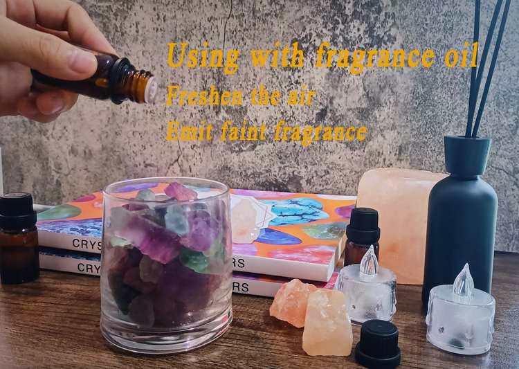 DUQGUHO Fluorite Natural Crystal Quartz Bulk Raw Rough Healing Crystal Stones Reiki Crystal Stone Tumbling Cabbing Fountain Rocks Polishing Cutting Gemstone 0.45 lbs 03 Fluorite