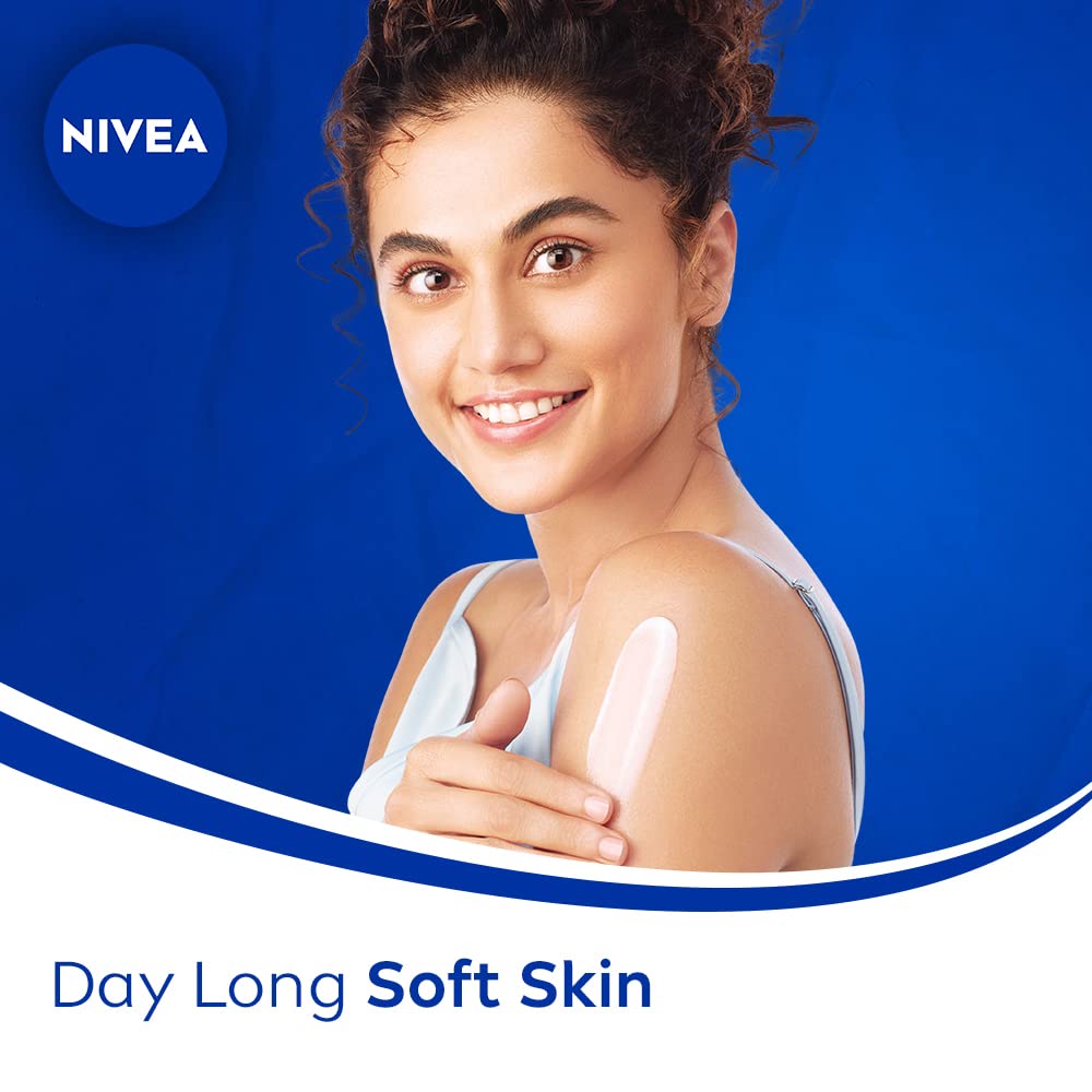 NIVEA Body Lotion, Aloe Hydration, with Aloe Vera, for Men & Women, 400 ml + Veet Full Body Waxing Kit - Sensitive Skin (20 strips)