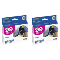 Epson T099 Claria Hi-Definition Ink Standard Capacity Magenta Cartridge (T099320-S) for Select Artisan Printers (Pack of 2) 1 Count (Pack of 2) Ink Cartridge