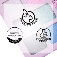 Seven Seas Color Obsession Eyeshadow 13 Colors Glitter With Shimmer Look (Skin)