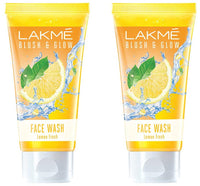 Lakmé Blush & Glow Lemon Freshness Gel Face Wash with Lemon Extracts, 100 g (Pack of 2)