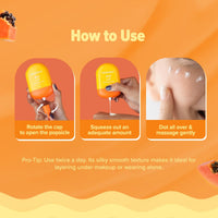 Aqualogica Glow+ Milk Fluid Moisturizer with Papaya & Vitamin C | Lightweight Milk-Like Texture | Brightens Skin | 48-H Deep Moisturization I For Normal To Combination Skin | Non Sticky, Quick Absorbing & Hydrating | 70 ml