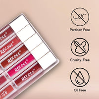 Recode Silky Matte Liquid Lipstick Combo - Smudge-Proof,Transfer-Proof,Long Lasting,Infused with Rosehip & Shea Butter- Rakshabandhan Gift for Sister | Rakhi Gift Set for Sister,Travel Pack of 10