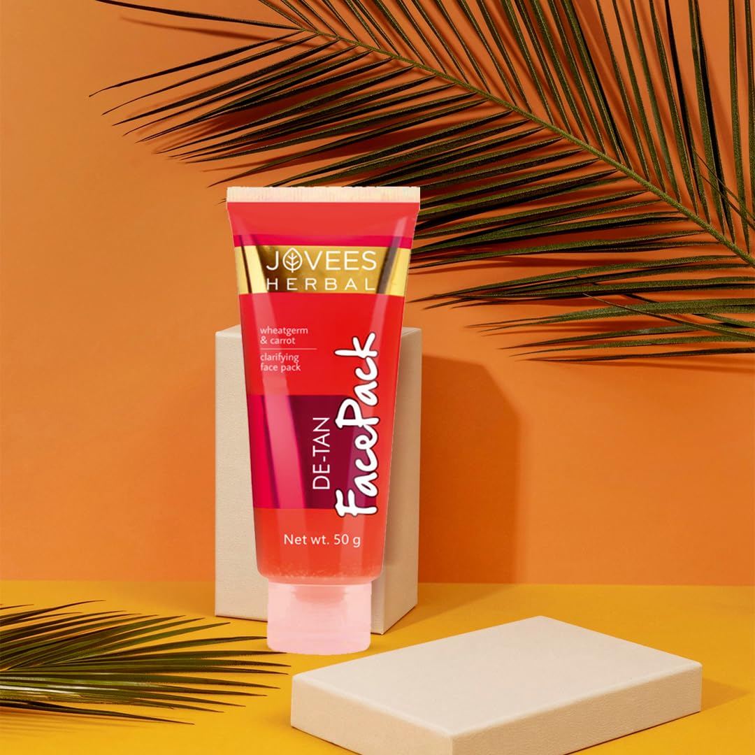 Jovees Herbal Shea butter Moisturiser (50g) + Papaya Face wash (50ml) + Rose Toner (100ml) + De- Tan Pack (50g) Set Of 4