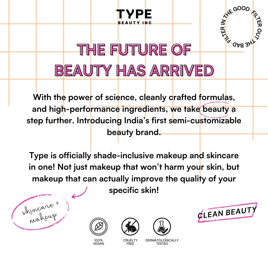 Type beauty inc BRUSH UP ON SCIENCECONCEALER BRUSH (Orange)