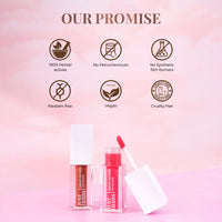 Just Herbs Serum Infused Lip Gloss for Women, Lighweight Non-Sticky High Glossy Moisturizing and Hydrating Lip Gloss 3 ml (Juicy Berry)