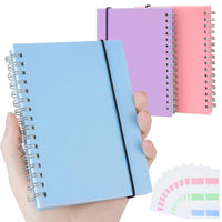 3 Pack Small Spiral Notebook, A6 Square Journal Notebook 4.3