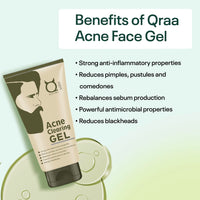 Qraa Men Qraa Acne Therapy Set- Pack Of Acne and Pimples Clearing Face Wash 100ml and Acne Gel 50ml, 100 ml (Pack of 2)