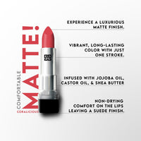 STARSTRUCK BY SUNNY LEONE Matte Lipstick- Coral Lipstick- Coralicious 4.2 gm| Lipsticks for Women | Long Lasting Lipstick for Women | Makeup Lipsticks | Waterproof Lipstick | Smudge Proof Lipstick