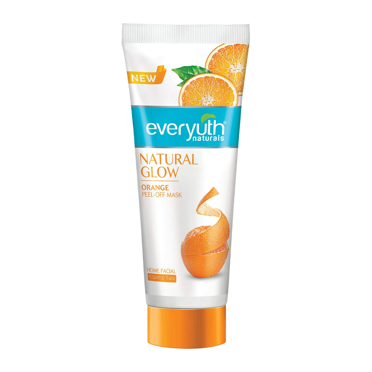 Everyuth Naturals Orange Peel Off Mask for Natural Glow 90g&Everyuth Naturals Exfoliating Walnut Scrub, 100gm, Tube