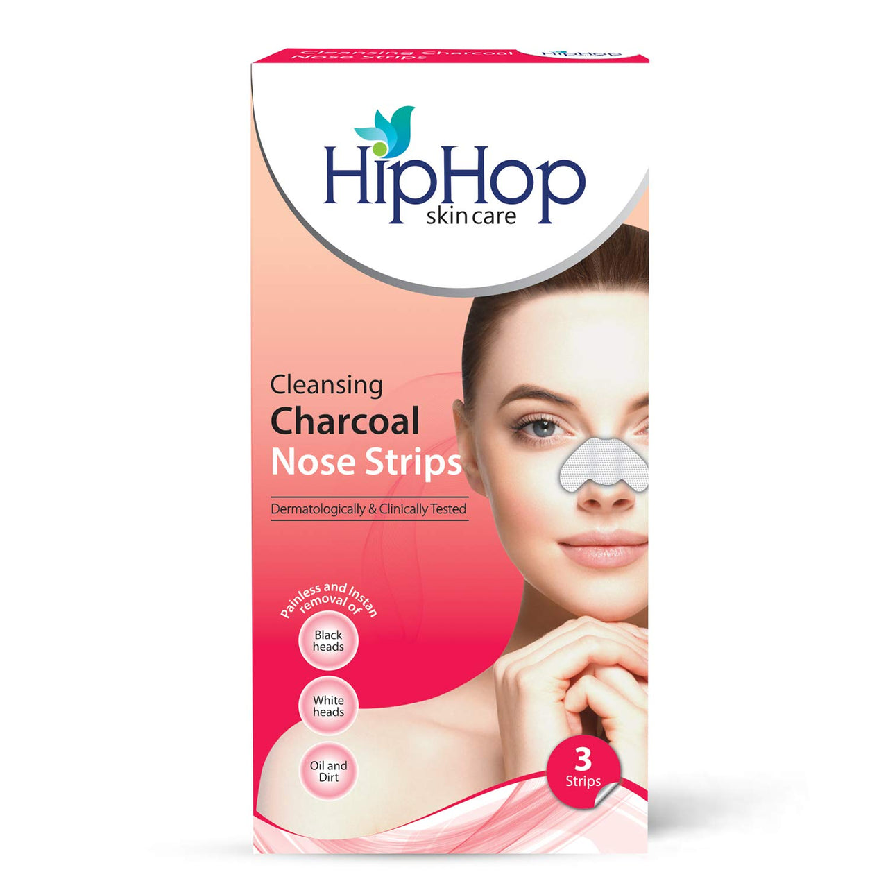 HipHop skin care Under Eye Pads With Nourishing Gel- 5 Pads & Cleansing Charcoal Nose Strips For Women (3 Strips)