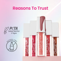Swiss Beauty Plump-Up Wet Lightweight Lip Gloss With High Shine Glossy Finish For Fuller And Plump Lips | Shade- Mauve Muse, 2Ml|