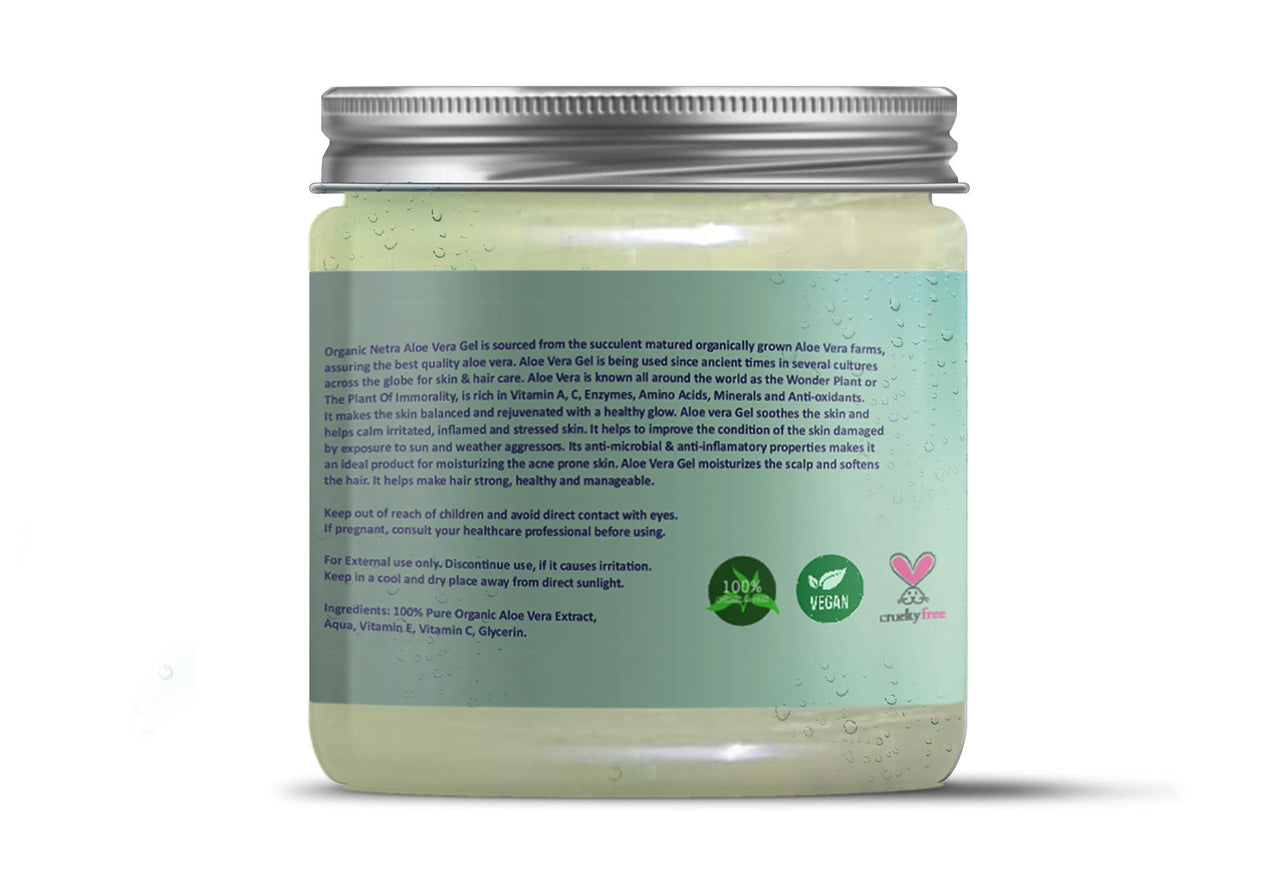 Organic Netra Pure Aloe Vera Gel- 200 Gm and Organic Netra Sindoor/Kumkum Paste -8gm