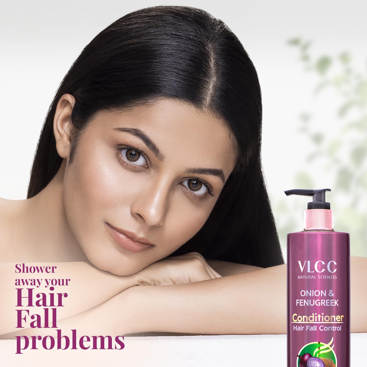 VLCC Onion & Fenugreek Hair Conditioner for Hair Fall - 200ml | Softens, Controls Breakage | Sulphate & Paraben Free | With Almond & Black Seed