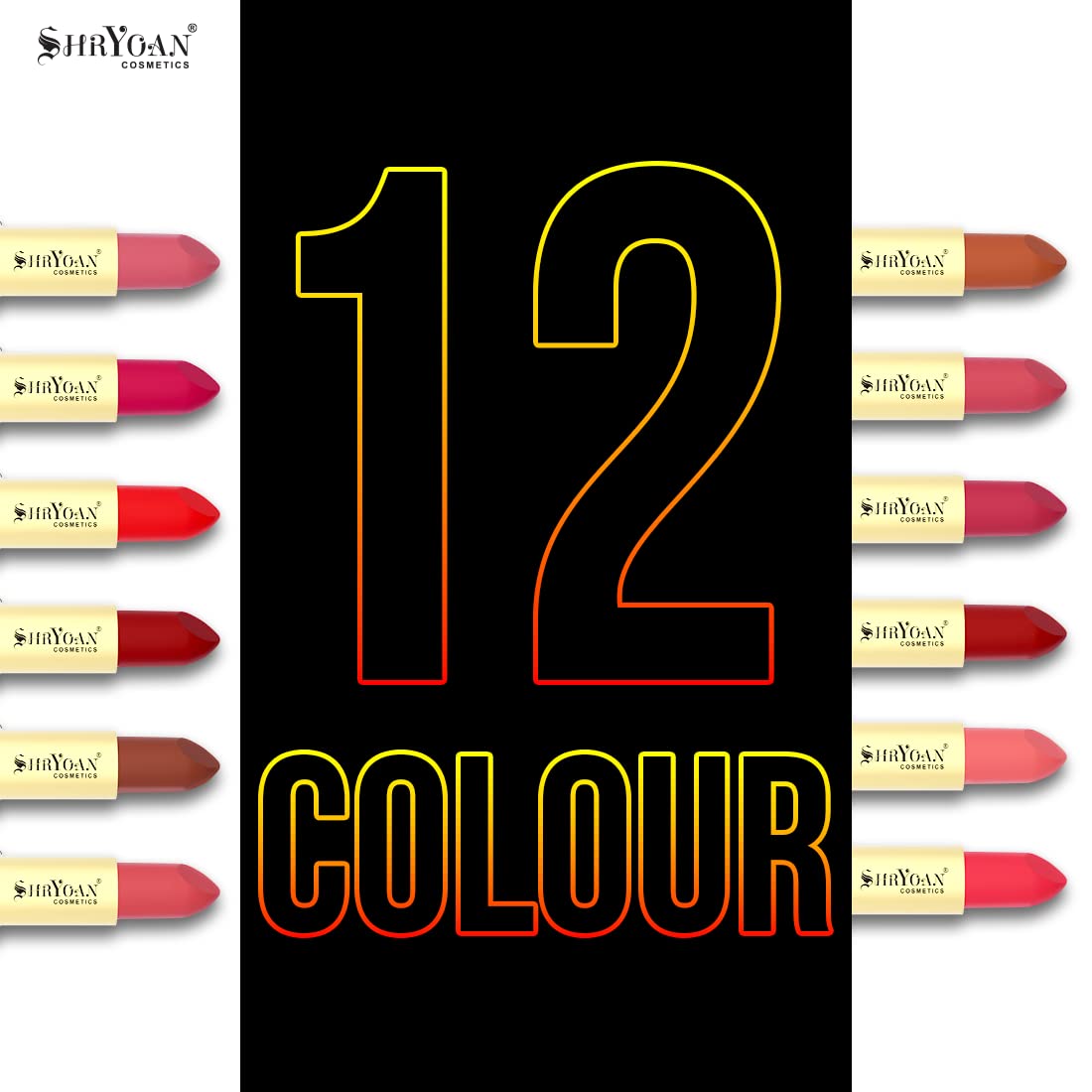 Shryoan Soft Touch Lipstick | Long Lasting, Soft Texture, Glossy Finish with Easy Glide & Waterproof and Smudge Proof Lipstick (3.8g) Shade 07