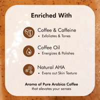 mCaffeine Exfoliating Espresso Coffee Body Wash with Natural AHA | Tan Removal Body Wash for Soft & Smooth Skin | Energizing mCaffeine shower gel for Men & Women | Shower gel | 300ml in Coffee Cup