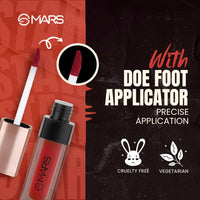 MARS Popstar Drying Liquid Mousse Lipstick for Women with Matte Finish | Lightweight and Non-Sticky Formula | Up to 12 Hour Long Lasting | Transferproof & Waterproof (6.0ml) (03-Chorus Girl)