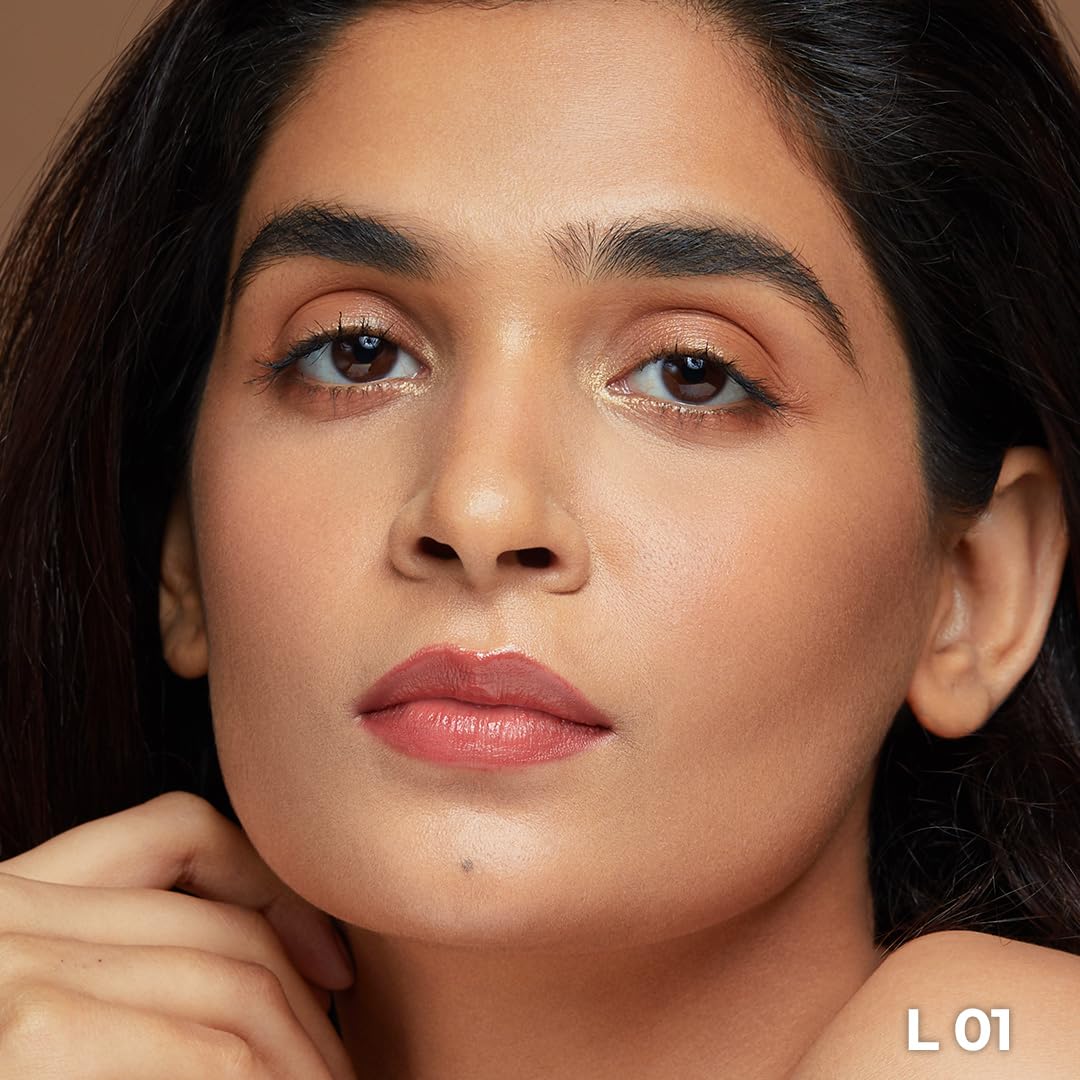 RUBY's ORGANICS Liquid Foundation for Face Makeup-Waterproof, Full Coverage Blendable, Long Lasting, Matte Finish and Poreless, Normal to Oily Skin, Vegan, Paraben and Silicon-Free, Shade L 01, 30 Ml