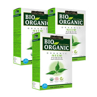 INDUS VALLEY Neem Powder | Azadirachta indica - 100% Organic & Chemical Free Hair Cleanser For Healthy Hair - (100g x 3 =300g) Set Of 3