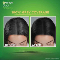 Garnier, Hair Colouring Crème, 100% Grey Coverage, Softening and Increased Shine, Black Naturals, 1.0 Deep Black, 20g + 20ml