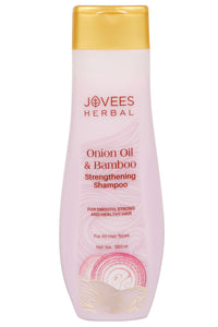 Jovees Herbal Red Onion Oil & Bamboo Strengthening Shampoo Gives Smooth, Strong, Healthy Hair And Organic Onion Hair Oil | Improves Hair Growth Frizz-free Hair 100ml