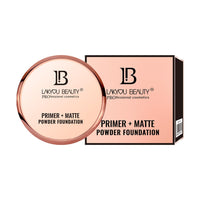 Lakyou Beauty 2in1 Primer + Matte Powder | Same Shade With Matte And Shimmery Effect | Long Lasting And Waterproof Formula | shade-03(Natural Beige) | 30g