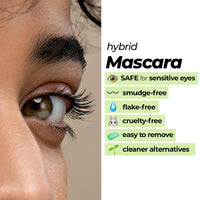 Ruby's Organics Mascara Black - Natural, Non-toxic, Long-lasting, Waterproof, Full-lift, Eye Makeup, Safe and Non-irritating Formula for Sensitive Eyes, Cruelty-Free, Paraben Free - Black, 6.5ml