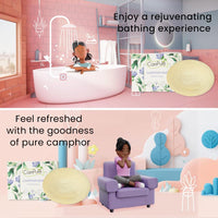 CamPure Camphor Soap 75g (Pack Of 6) - 100% Organic | Eliminates Germs | Safe For Children | Keeps Skin Hydrated | Paraben Free