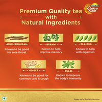 Tata Tea Chakra Gold Care | Goodness Of Five Natural Ingredients | Brahmi, Ginger, Tulsi, Elaichi & Adhimadhuram | Flavoured Black Tea | Powder, 500 Grams