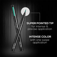 RENEE Pointy End Sketch Pen Smudge Proof Eyeliner - Matte Finish, Light Weight, Water Resistant, Long Stay Highly Pigmented with One Stroke Application Formula - Emerald