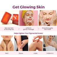 Kozicare Glycerin Soap | Kojic acid skin whitening soap | With goodness of Black Castor| Bath Soap for Healthy, Radiant Complexion | Both for Men & Women (Pack of 9)