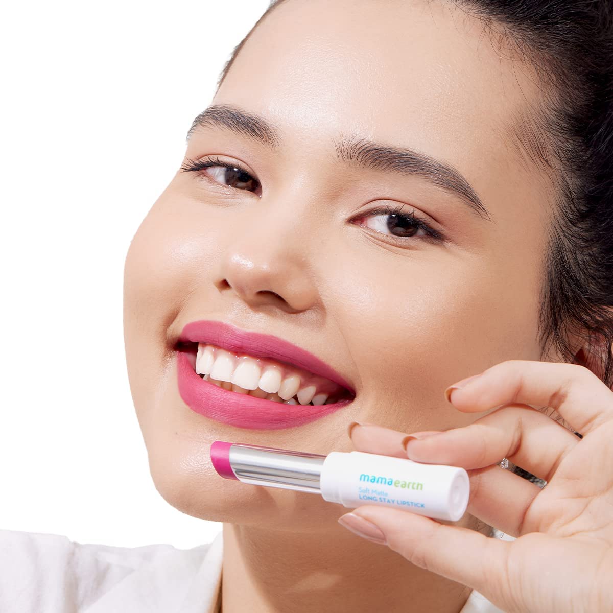 Mamaearth Soft Matte Long Stay Lipsticks with Jojoba Oil & Vitamin E for 12 Hour Long Stay - 02 Mulberry Pink - 3.5 g