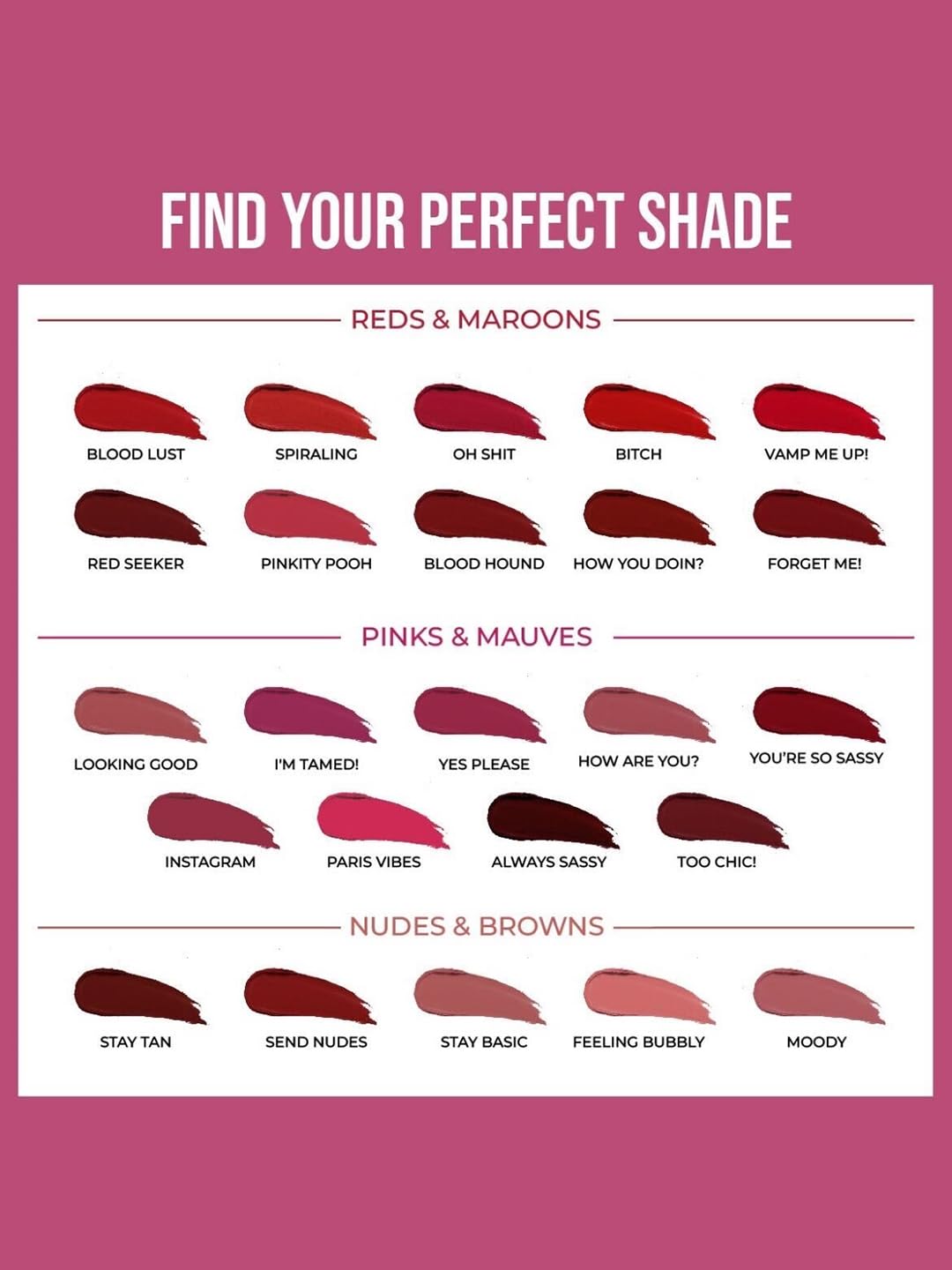 INSIGHT Cosmetics 24 Hrs Non Transfer Matte Lipstick |Lightweight |Transferproof|Nourishes Lips & Great for Daily Use |Highly Pigmented Smudge-Proof | Water-Proof| Toxic Free & Vegan| 19- How Are You