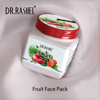 DR.RASHEL Fruit Face Pack for Glowing Skin, Oil Control, Acne, Pimples, Detan, Blemishes, Pigmentation & Brightening, Face Cleansing for Face & Body (380 Ml)