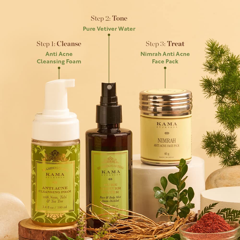 Kama Ayurveda Anti Acne Cleansing Foam, 100ml