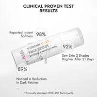 Cos-IQ Glowing Skin with Vitamin C-23% Serum : Advanced Molecular Skincare Technology 60ml | 23% Vitamin C Face Serum for Brightening Skin | Only 2 Ingredients Formula For Men and Women | 60 Days Pack