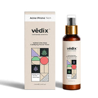 Vedix Customized Ayurvedic Toner | Vaimal One Step Clarifying Facial Toner With Tea Tree And Salicylic Acid | For Acne Prone Skin | For Pore Tightening and Moisturizing |100ml