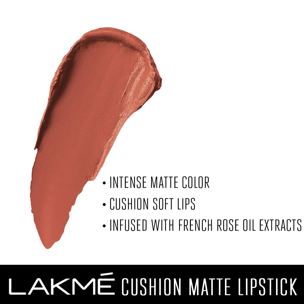 Lakmé Cushion Matte Lipstick - Pink Blush, 4.5 Gm