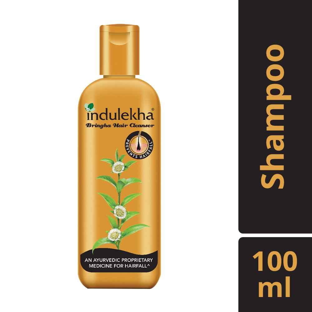 Indulekha Bringha Anti Hair Fall Shampoo, 200ml & Bringha Hair Anti-Hair Fall Shampoo, 100ml