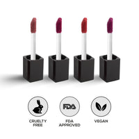 RENEE Stay With Me Mini Matte Lip Color Juicy Berries 2ml Each| Long Lasting, Light Weight & Non Transfer Formula| Water & Smudge Proof