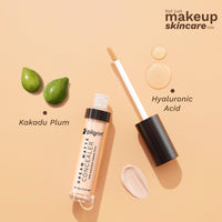 Pilgrim Full Coverage Dream Matte Liquid Concealer 7.3ml | Concealer for Dark Circles with Australian Kakadu Plum & Hyaluronic Acid | Crease resistance & Lightweight | All Day Coverage | Shade Ivory