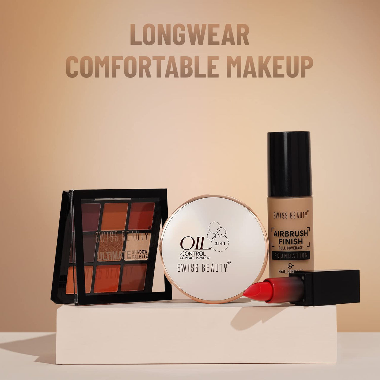 Swiss Beauty Oil Control Compact Powder | Lightweight Compact Powder For Matte Flawless Finish | Face Makeup, Shade 01 Pearl-Ivory, 20 Gm |