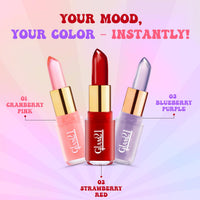 Glam21 Jelly Pop fruity gel lipstick| Moisturising | Glossy Finish | Gives a Natural Colour | Lightweight | 02- Strawberry Red, 3.5gm
