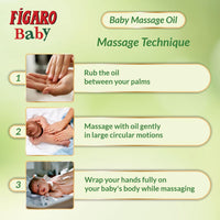 Figaro Baby Massage Oil with Goodness of Natural Olive oil enriched with vitamin E 400 ml&Figaro Baby Lotion with Goodness of Natural Olive oil enriched with vitamin E, Dermatologically tested 400 ml