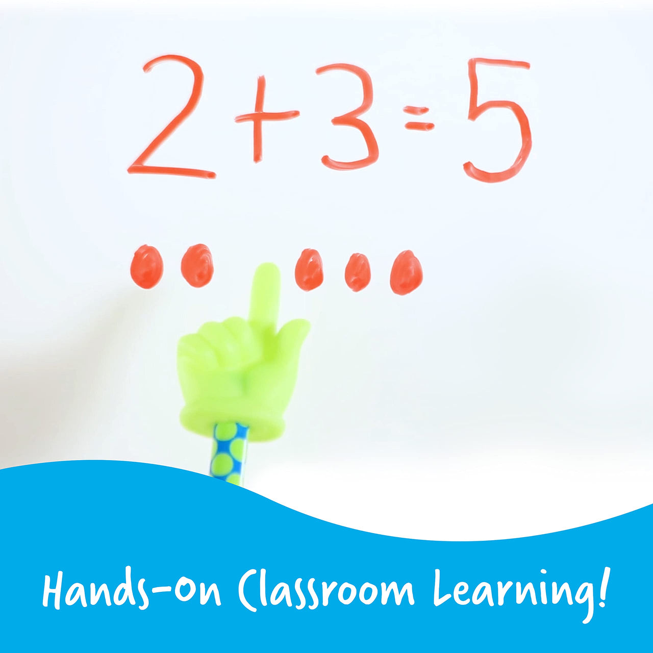 Learning Resources Patterned Hand Pointers - 3 Pieces, Ages 3+ Classroom Pointer for Kids, Reading Pointers for Kids, Homeschool and Classroom Supplies, Back to School